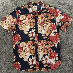 Levi Men's Button Up w/Pocket Hawaiian Shirt (A208)